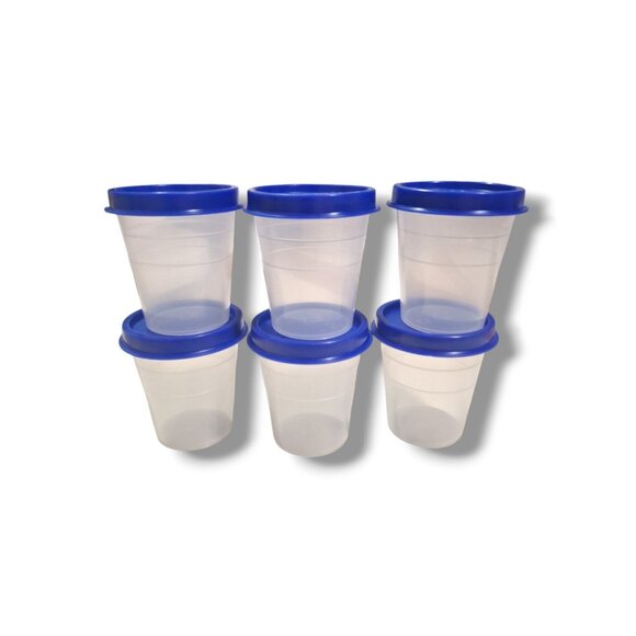 Vintage NOS Tupperware Midget Containers 101-67, Lids 201-52 Set of 6, 2 oz - Picture 5 of 6